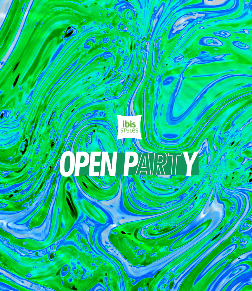 Create a GIF that incorporates your unique style, influenced by AI, Open Party